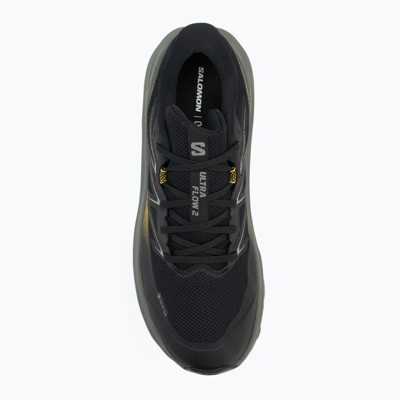 Vyriški bėgimo bateliai Salomon Ultra Flow 2 GTX juoda/sedona žolė/incaberry 5