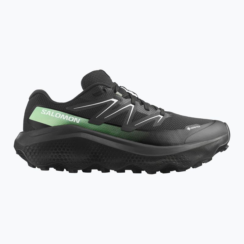 Vyriški bėgimo bateliai Salomon Ultra Flow 2 GTX juoda/juoda/patina žalia 8