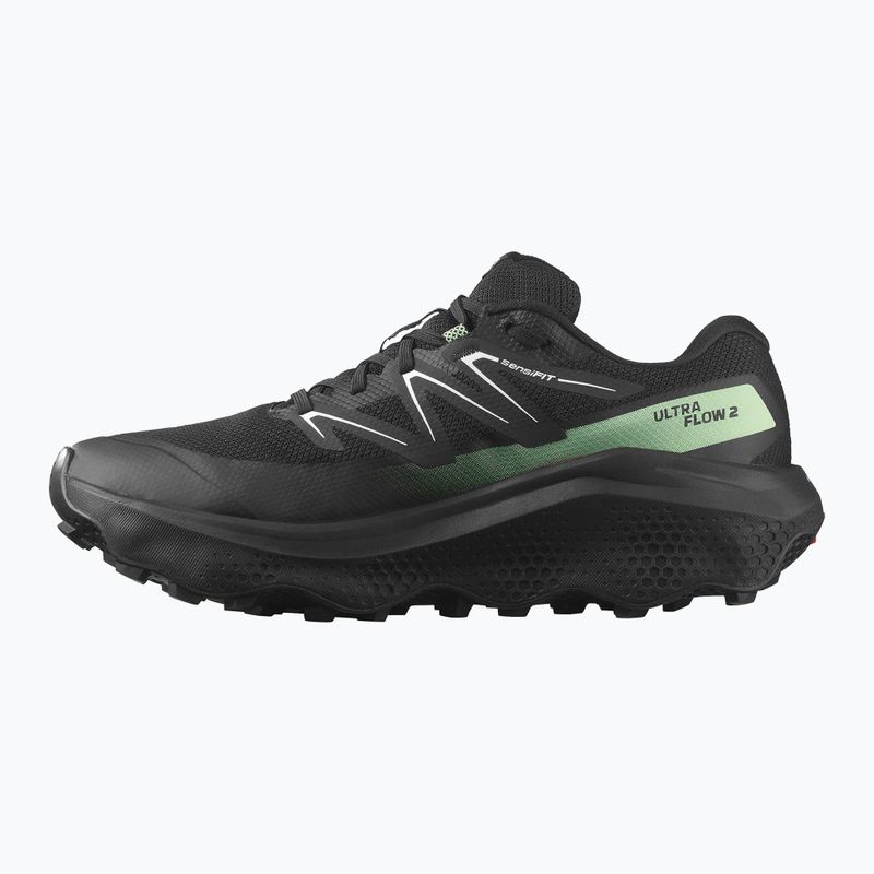 Vyriški bėgimo bateliai Salomon Ultra Flow 2 GTX juoda/juoda/patina žalia 9