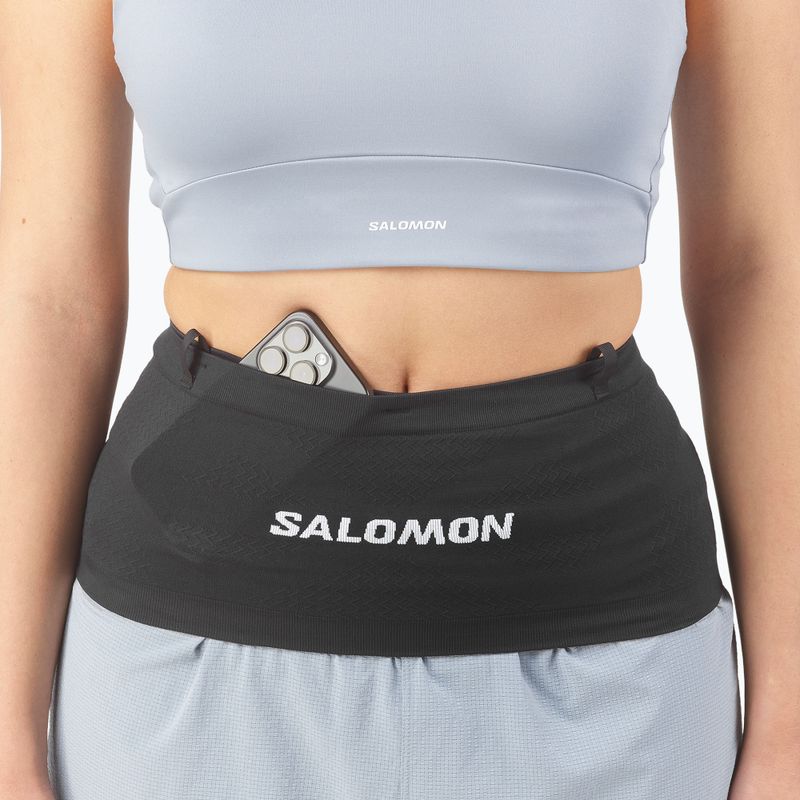 Bėgimo diržas Salomon Advance Skin Seamless black/white 6