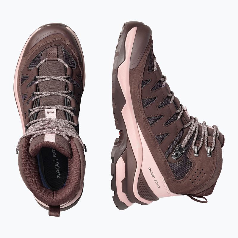 Moteriški trekingo batai Salomon Quest Echo GTX blkcof/shadow/blac 5