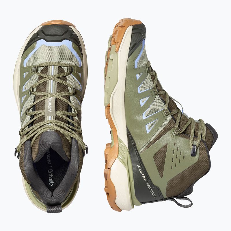 Moteriški žygio batai Salomon X Ultra 360 Edge Mid GTX tea/deep lichen green 4
