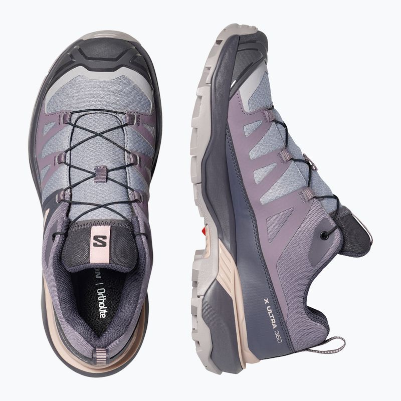 Moteriški trekingo batai Salomon X Ultra 360 gull/nine iron/shadow 5