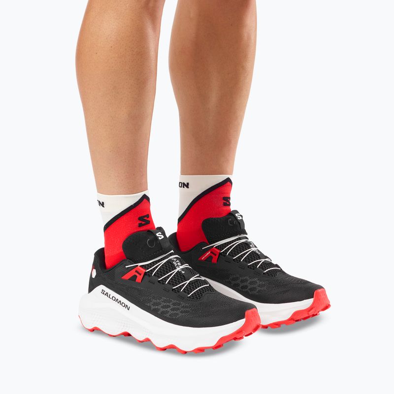 Vyriški bėgimo batai Salomon Ultra Glide 4 black/white/fiery red 8