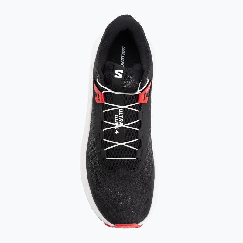 Vyriški bėgimo batai Salomon Ultra Glide 4 black/white/fiery red 5