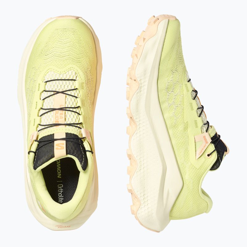 Moteriški bėgimo batai Salomon Ultra Glide 4 sunnylime/transpyellow/almondcream 6