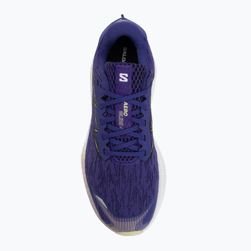 Moteriški bėgimo batai Salomon Aero Glide 4 deep blue/white/butterfly 5