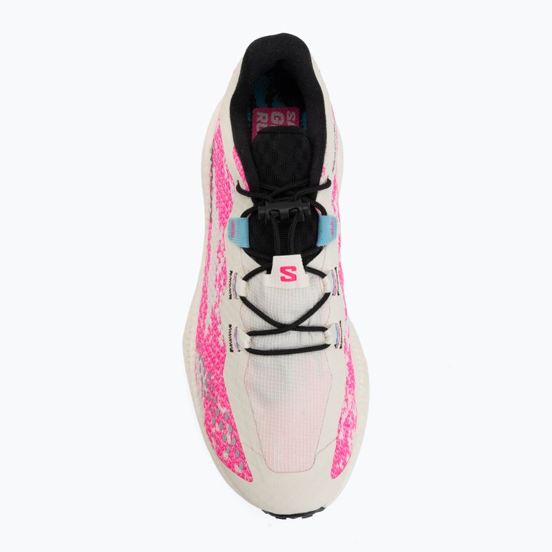 Moteriški bėgimo batai Salomon Aero Glide 4 GRVL vanilla ice/knockout pink/black 5