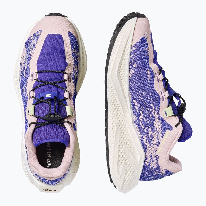 Moteriški bėgimo batai Salomon Aero Glide 4 GRVL shadow gray/deep blue/butterfly 7