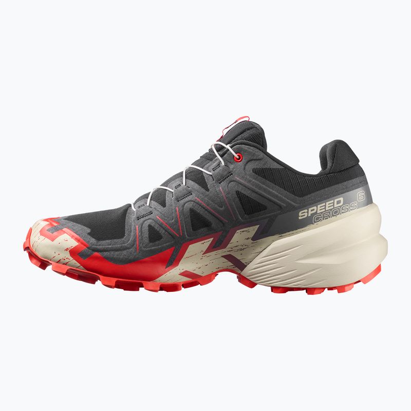 Vyriški bėgimo batai Salomon Speedcross 6 black/fiery red/almond milk 3