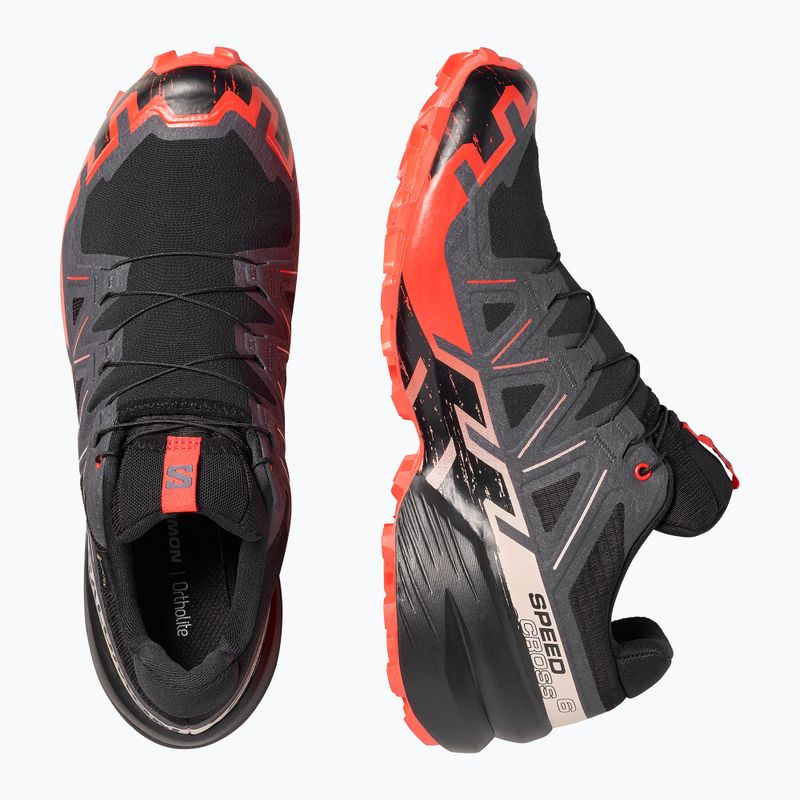 Vyriški bėgimo batai Salomon Speedcross 6 GTX black/fiery red 4