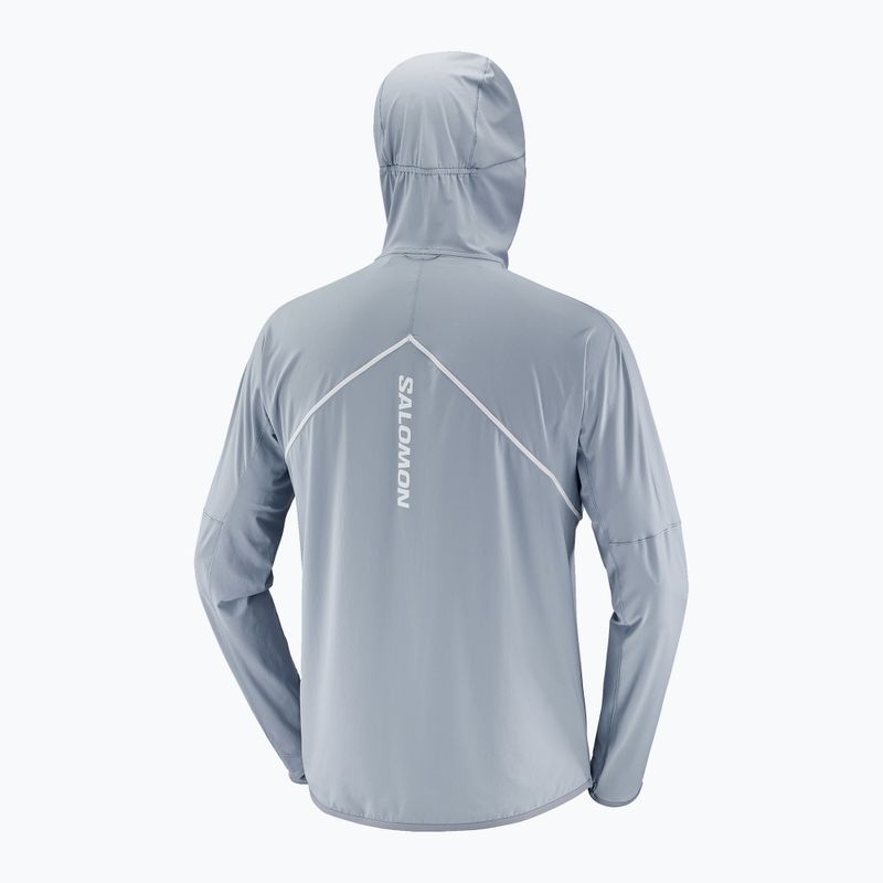 Vyriška bėgimo striukė Salomon Sense Aero Hybrid Half Zip Hooded trade winds 8