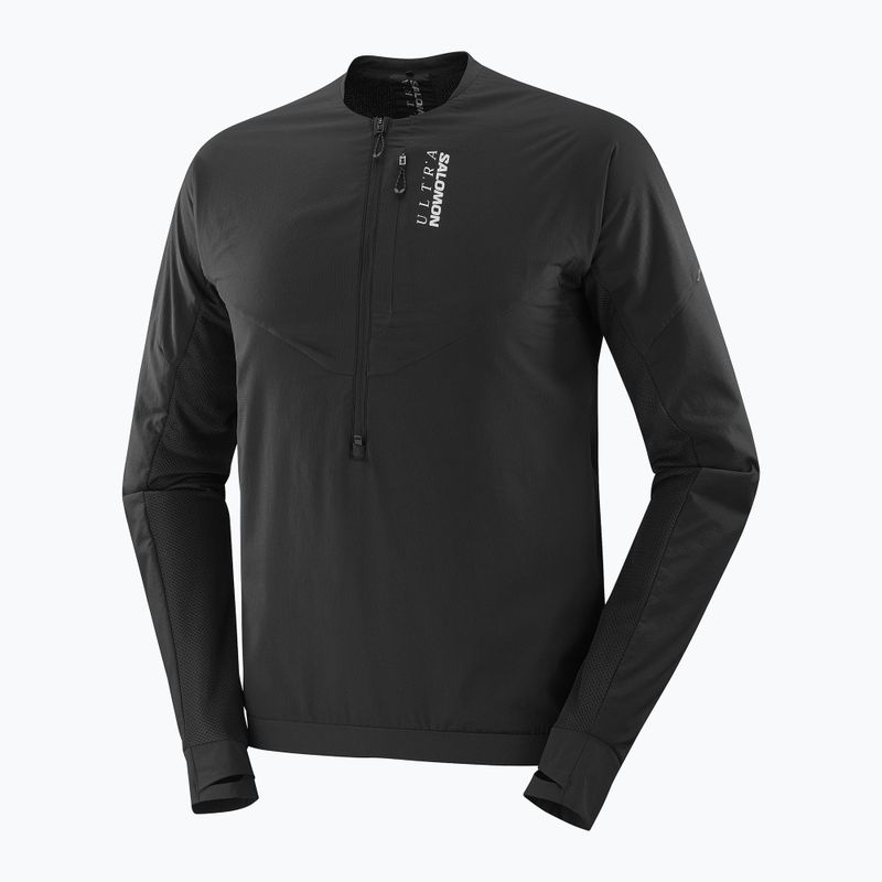 Vyriškas bėgimo džemperis Salomon Ultra Fleece Deep Black 8