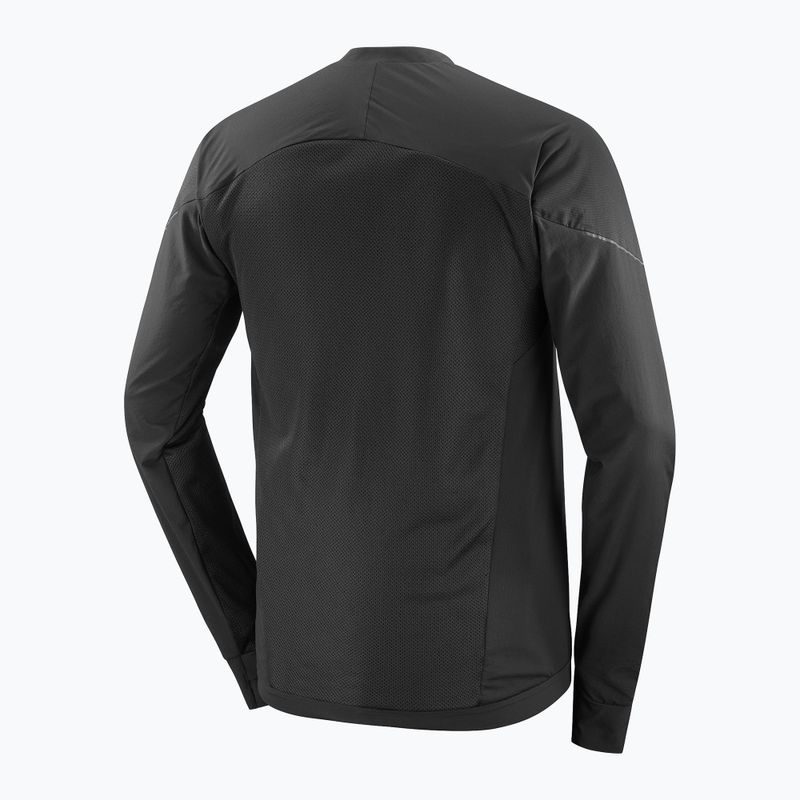 Vyriškas bėgimo džemperis Salomon Ultra Fleece Deep Black 9