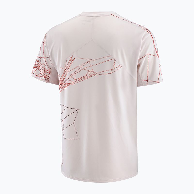 Vyriški bėgimo marškinėliai Salomon S/Lab Speed Tee lilac ash/fiery red 5