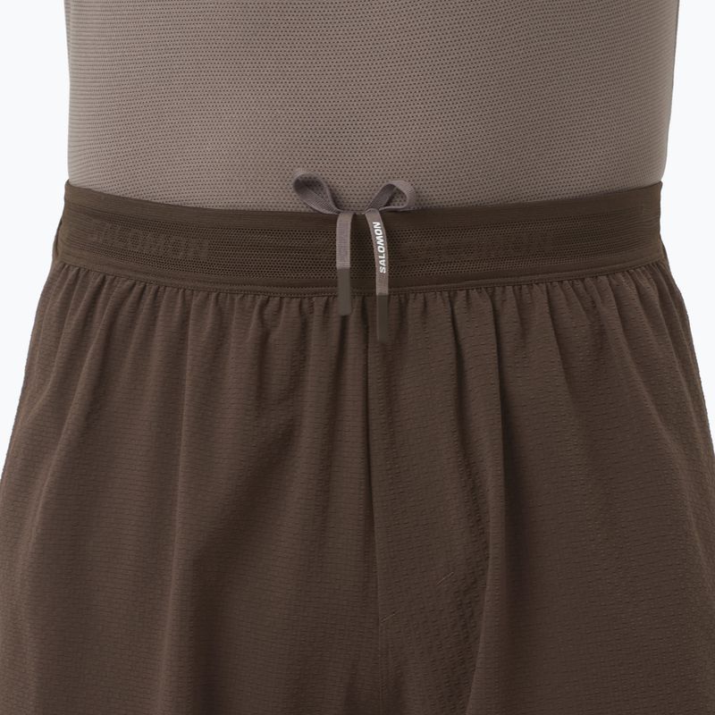 Vyriški bėgimo šortai Salomon Sense Aero Stow 5" coffee bean 4