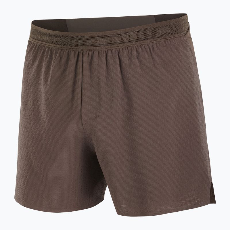 Vyriški bėgimo šortai Salomon Sense Aero Stow 5" coffee bean 7