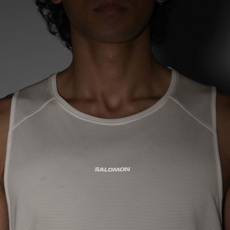 Vyriški marškinėliai Salomon Shakeout Core whisper white 4