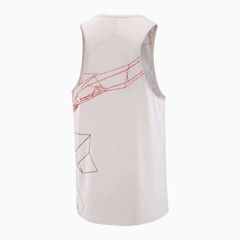 Vyriški bėgimo marškinėliai Salomon S/Lab Speed Tee lilac ash/fiery red 5