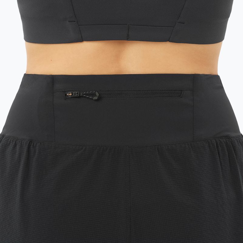 Moteriški bėgimo šortai Salomon Sense Aero Stow 4" deep black 4