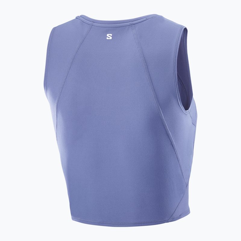 Moteriški bėgimo marškinėliai Salomon SHAKEout Bliss Tanklette marlin 4