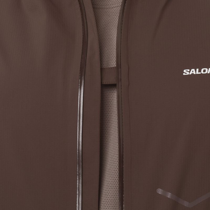 Vyriška bėgimo striukė Salomon Bonatti Waterproof coffee bean 4