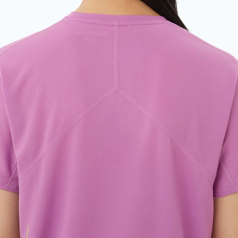 Moteriški bėgimo marškinėliai Salomon Sense Aero SS Tee GFX iris orchid/acid lime 3