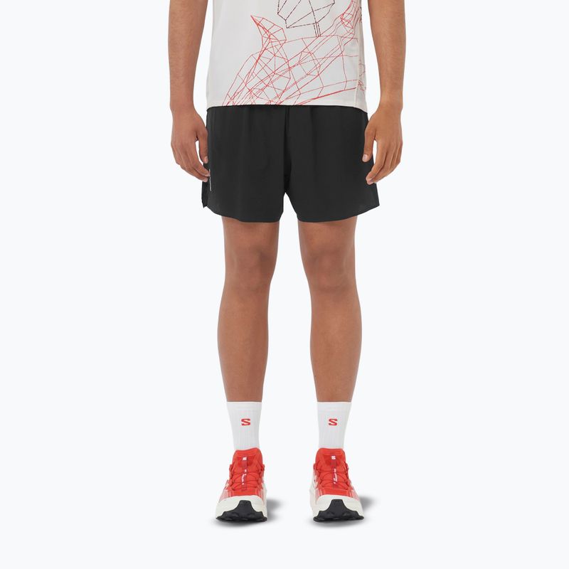 Vyriški bėgimo šortai Salomon Sense Aero Stow 5" deep black