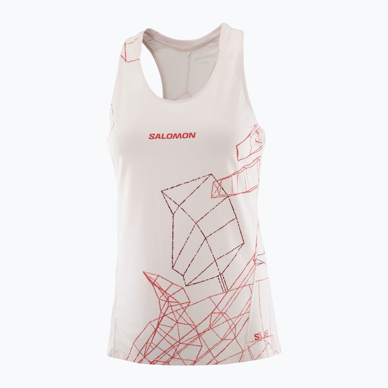 Moteriški bėgimo marškinėliai Salomon S/Lab Speed Tee lilac ash 3
