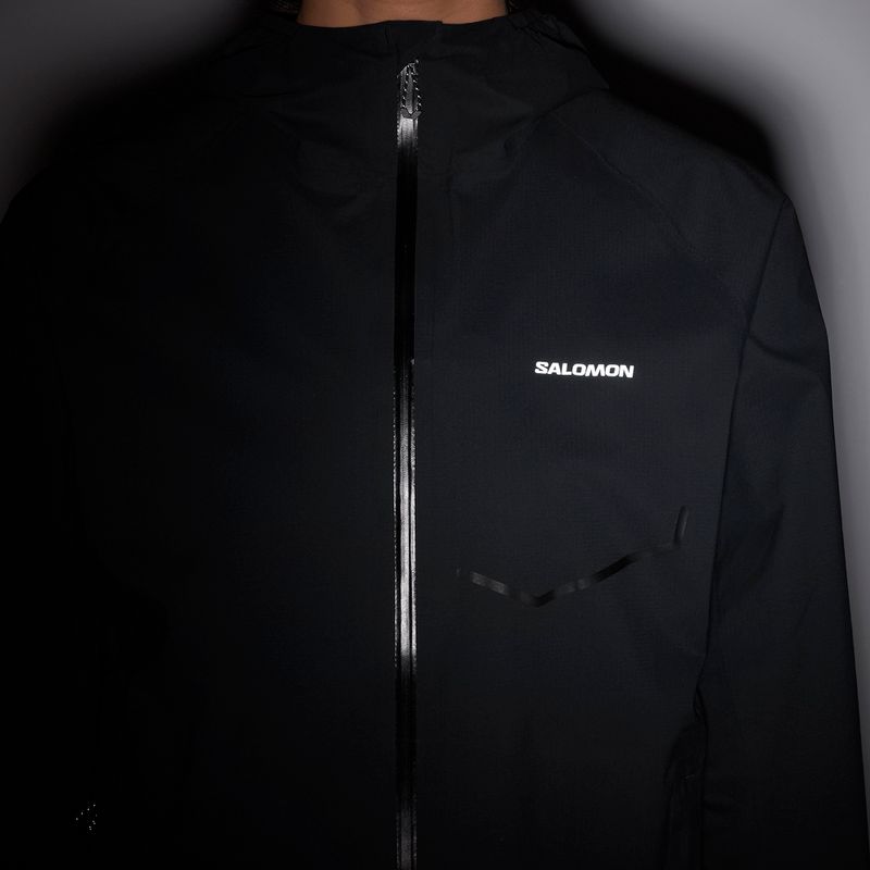 Moteriška bėgimo striukė Salomon Bonatti Waterproof deep black 9