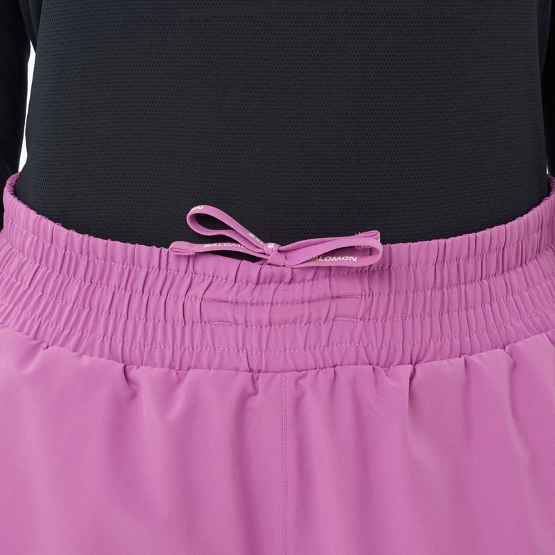 Moteriški bėgimo šortai Salomon Shakeout Core 2IN1 4" iris orchid 3