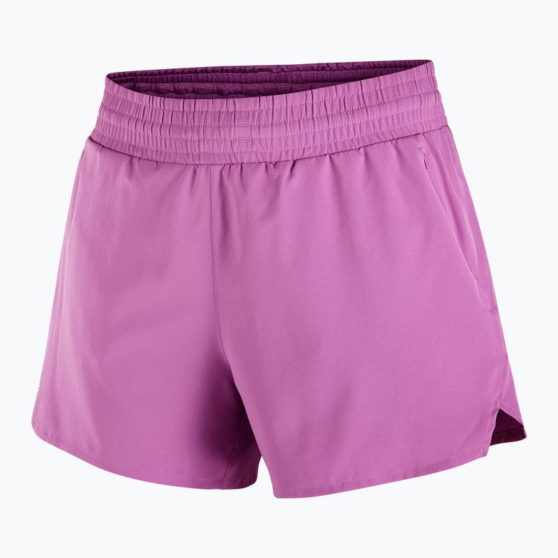 Moteriški bėgimo šortai Salomon Shakeout Core 2IN1 4" iris orchid 4