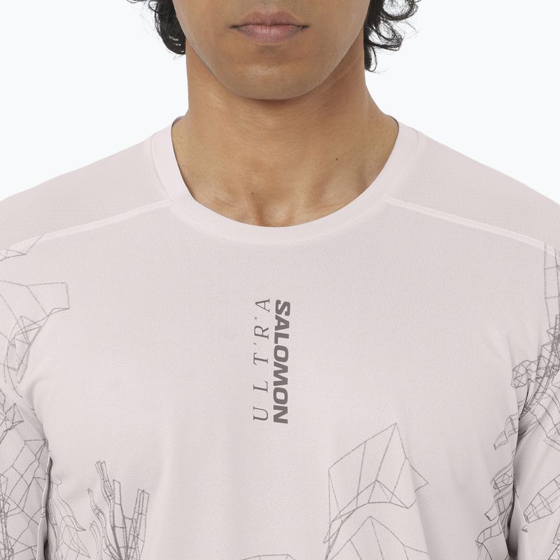 Vyriški bėgimo marškinėliai Salomon S/Lab Ultra Tee Aop lilac ash 3