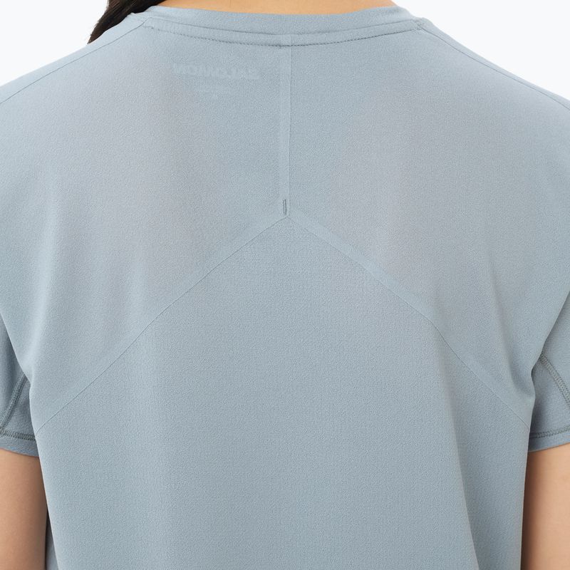 Moteriški bėgimo marškinėliai Salomon Sense Aero SS Tee GFX trade winds 3