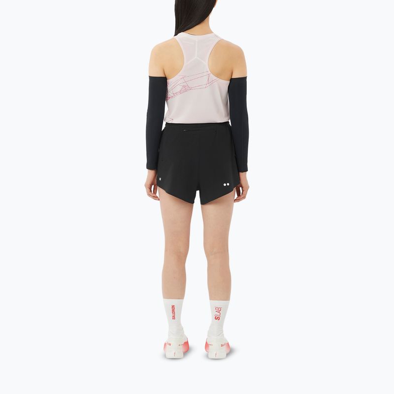 Moteriški bėgimo šortai Salomon Sense SPLT 3" deep black 2