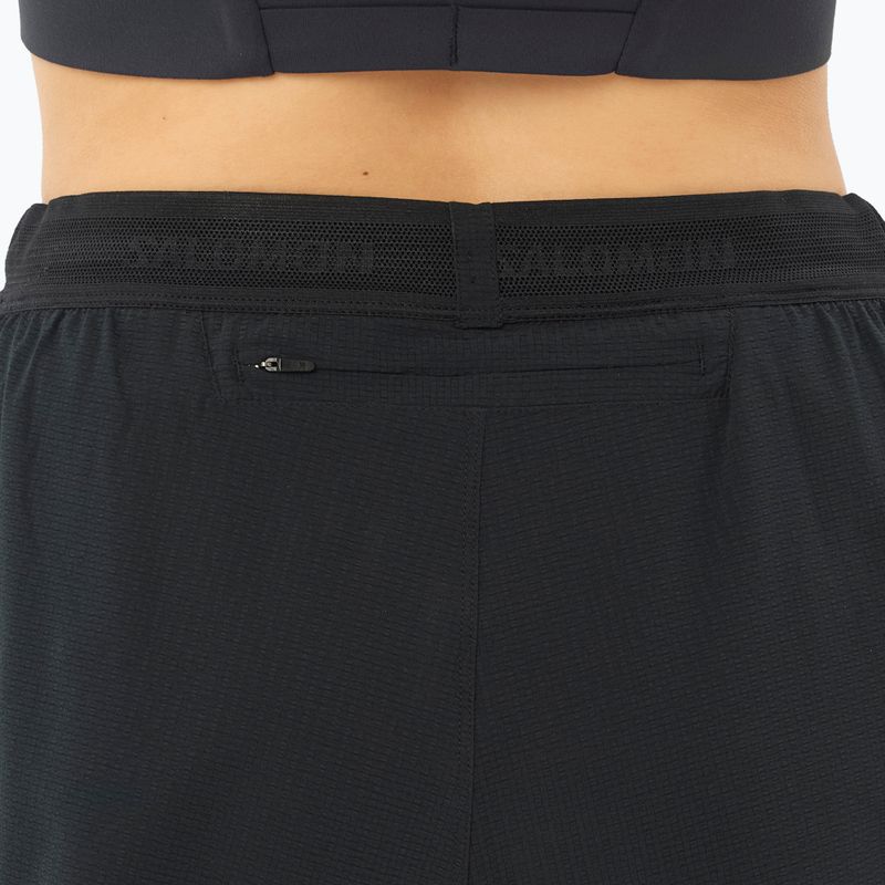 Moteriški bėgimo šortai Salomon Sense SPLT 3" deep black 5