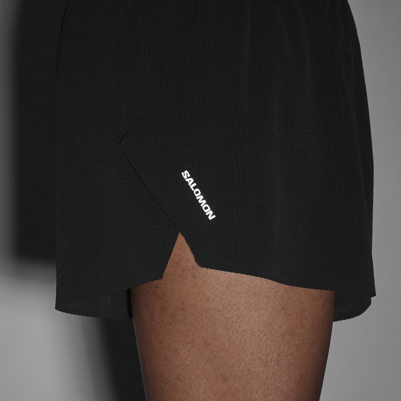 Vyriški bėgimo šortai Salomon Aero SPLT 3" deep black 5