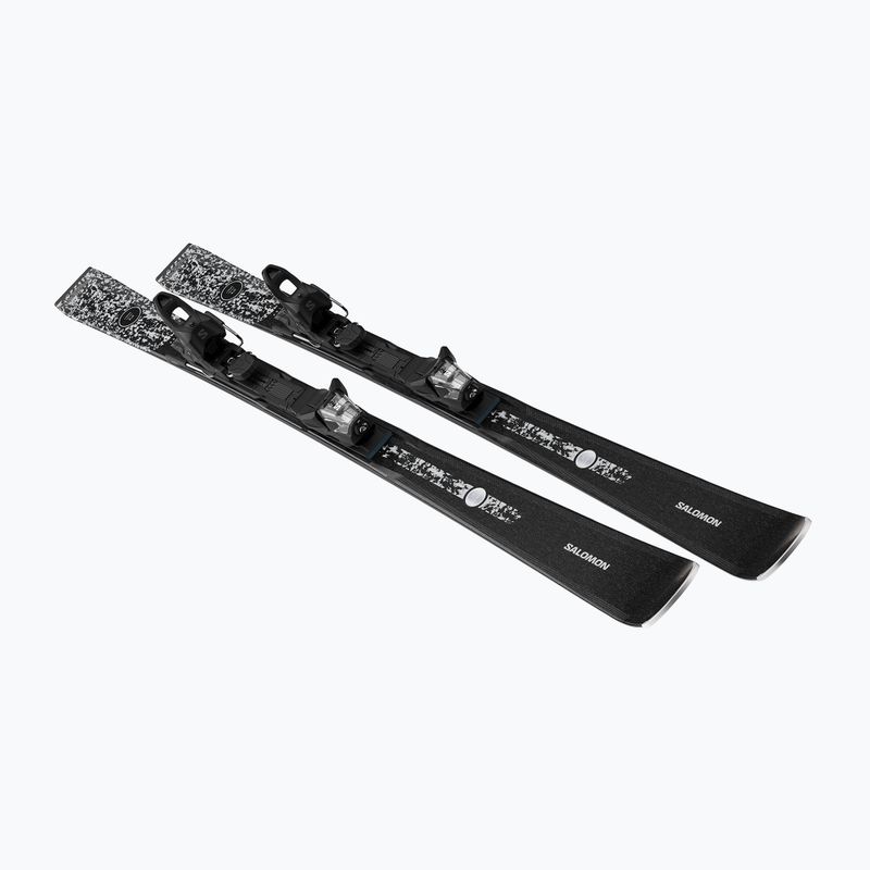 Moteriškos kalnų slidės + apkaustai Salomon S/Max N°8 Black + M10 GW black/glitter 3