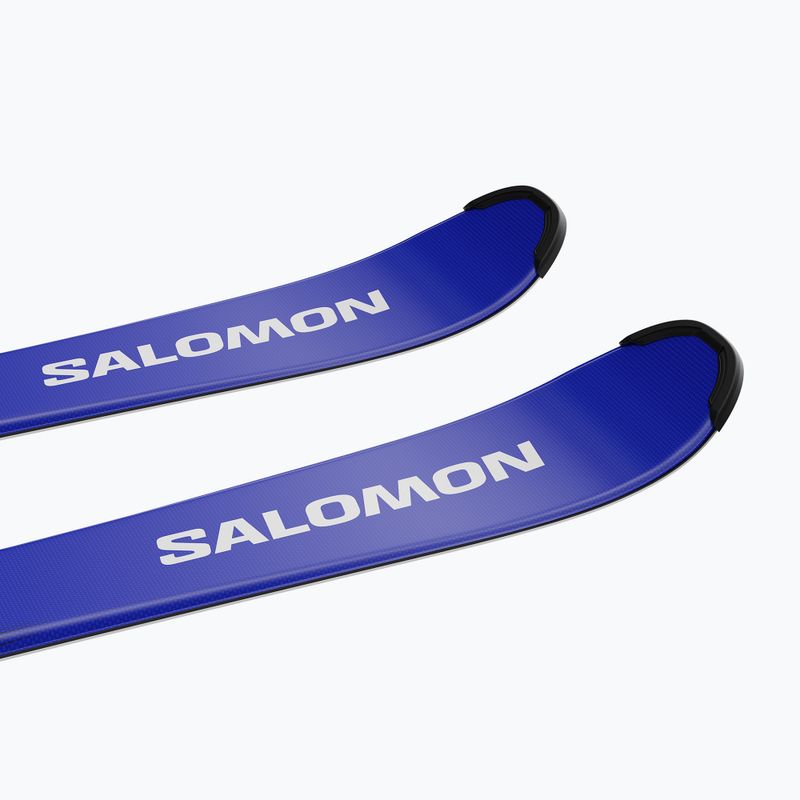 Vaikiškos kalnų slidės + apkaustai Salomon Equipe Jr M + C5 GW race blue/equipe red 6