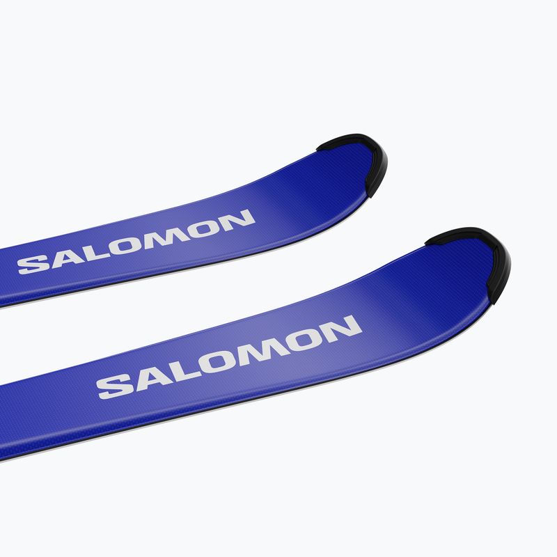 Vaikiškos kalnų slidės + apkaustai Salomon Equipe Jr M + L6 GW race blue/equipe red 6
