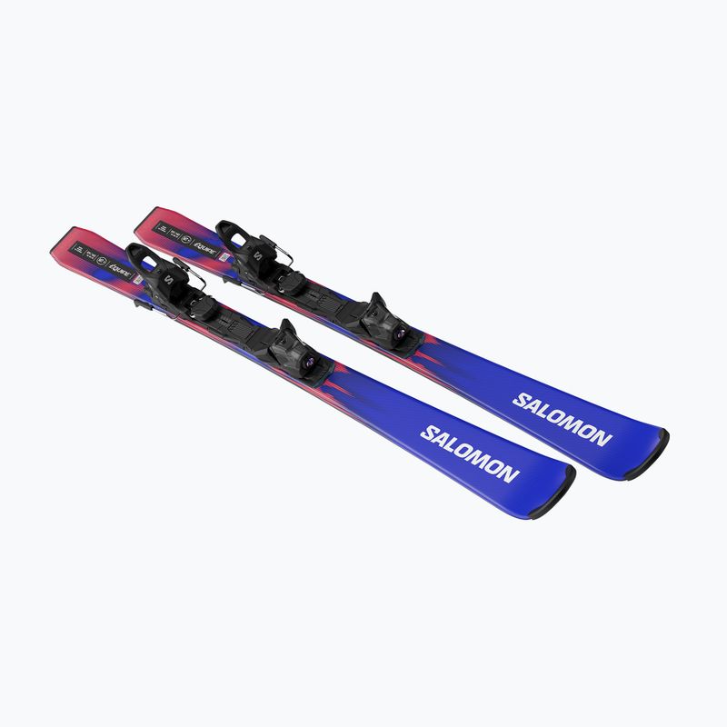 Vaikiškos kalnų slidės + apkaustai Salomon Equipe MT JR + M10 GW race blue/equipe red 3