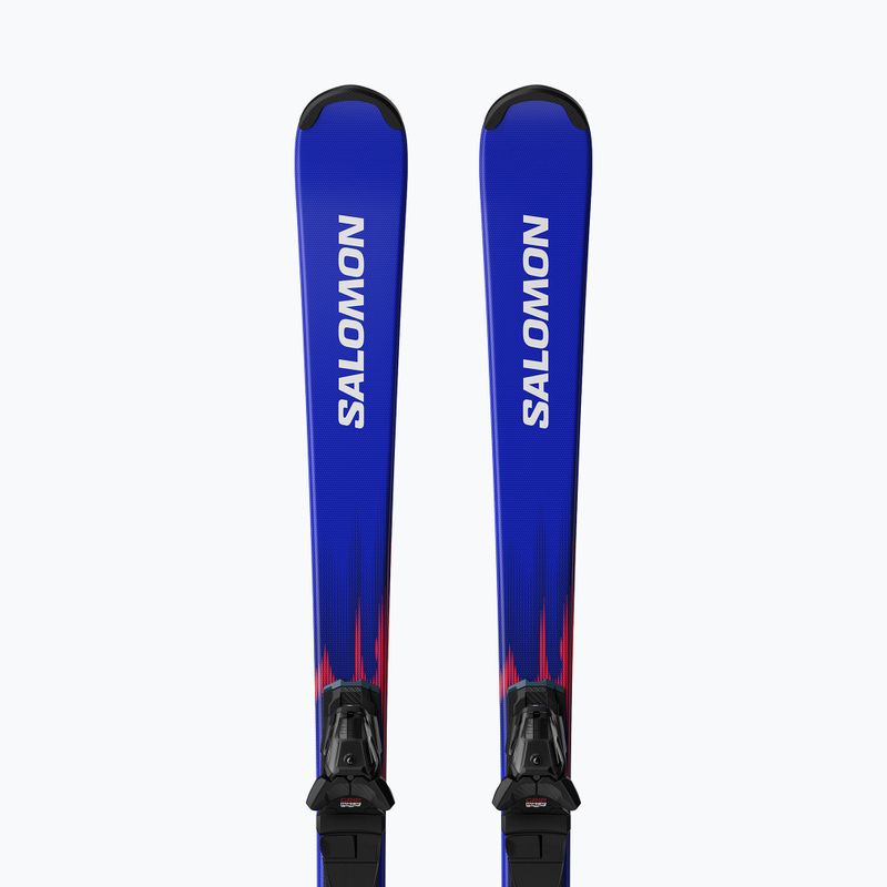 Vaikiškos kalnų slidės + apkaustai Salomon Equipe MT JR + M10 GW race blue/equipe red 5