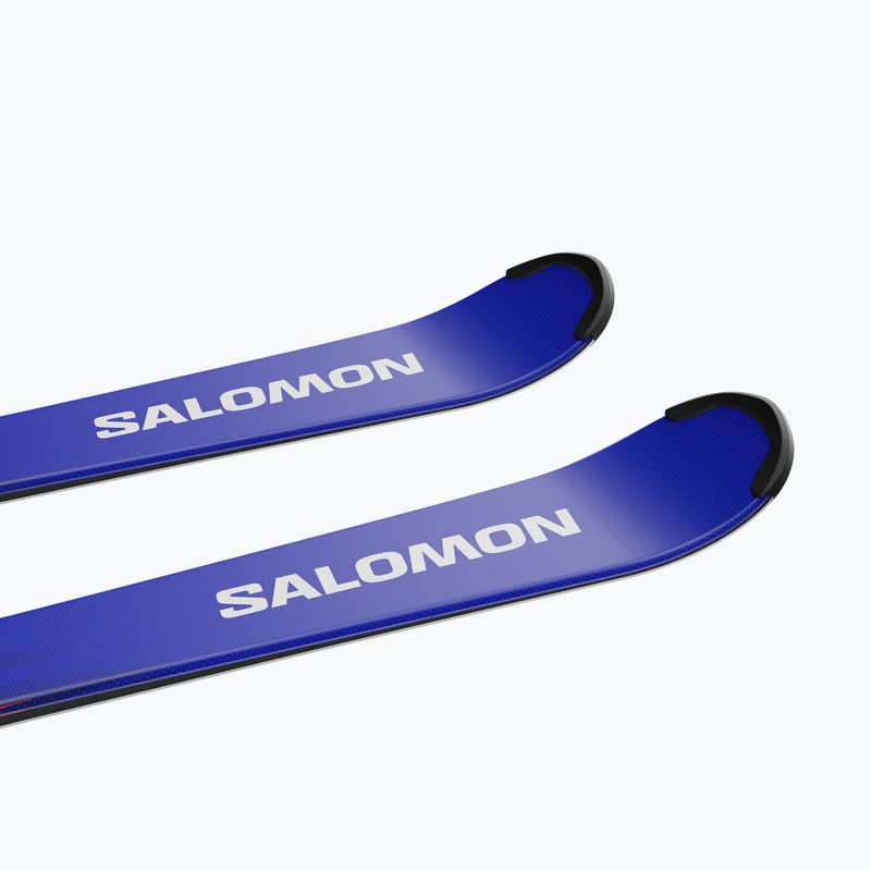 Vaikiškos kalnų slidės + apkaustai Salomon Equipe MT JR + M10 GW race blue/equipe red 6