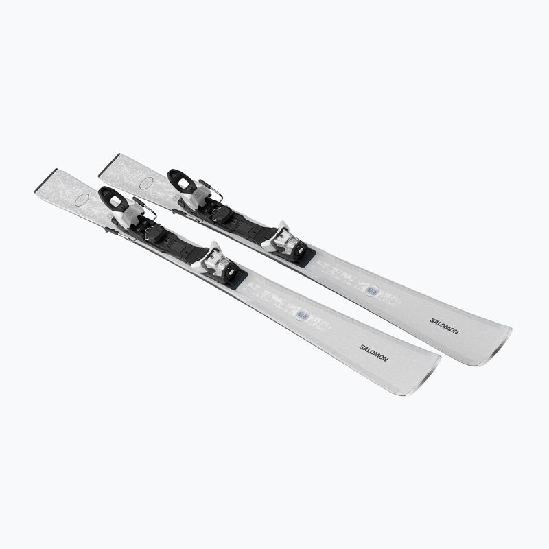 Moteriškos kalnų slidės + apkaustai Salomon S/Max N°8 Silver + M10 GW silver met./glitter 3