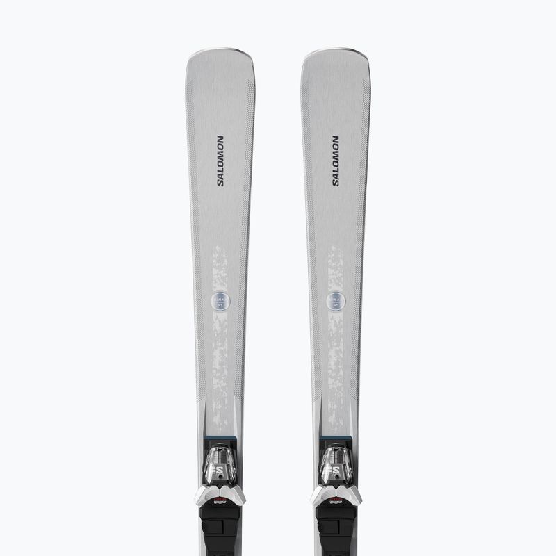 Moteriškos kalnų slidės + apkaustai Salomon S/Max N°8 Silver + M10 GW silver met./glitter 4