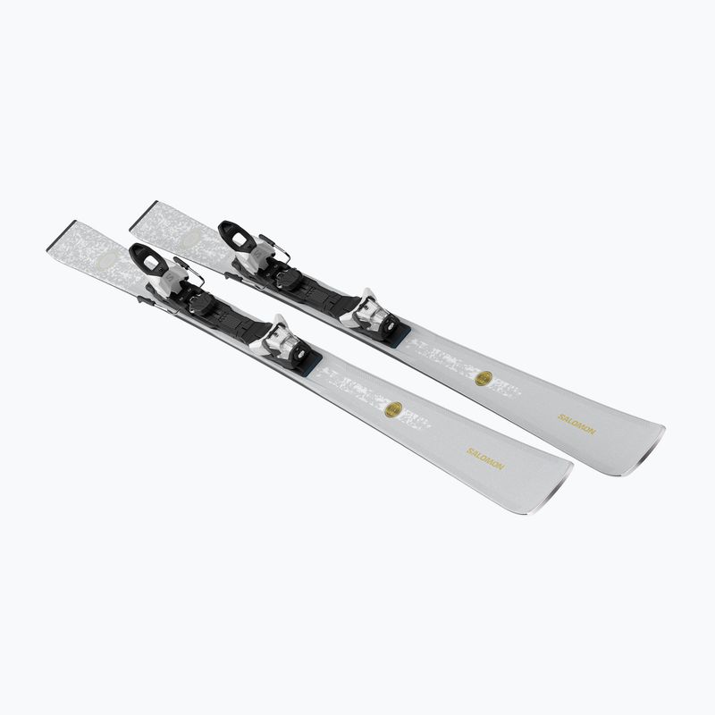 Moteriškos kalnų slidės + apkaustai Salomon S/Max N°10 + M10 GW silver met/glitter 2