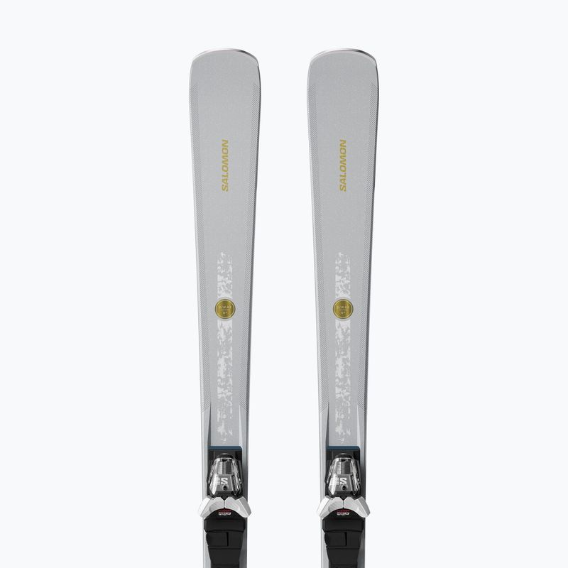 Moteriškos kalnų slidės + apkaustai Salomon S/Max N°10 + M10 GW silver met/glitter 3