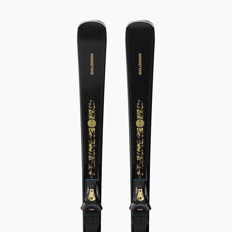 Moteriškos kalnų slidės + apkaustai Salomon S/Max N°12 + MI11 GW black/glitter 3