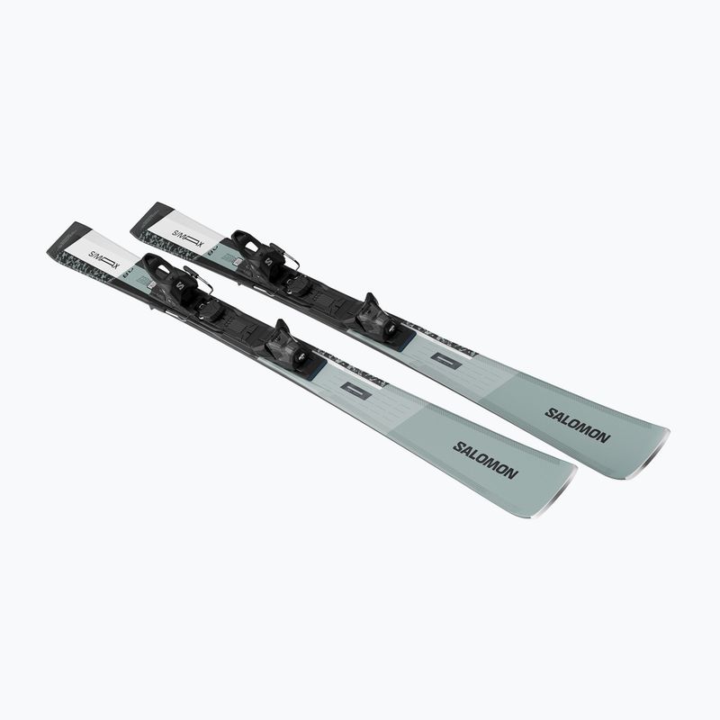 Kalnų slidės + apkaustai Salomon S/Max 8 + M10 GW wrought iron/black 3