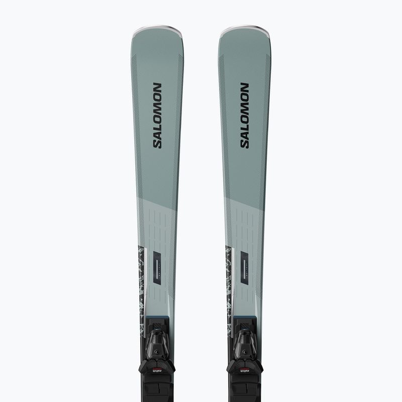 Kalnų slidės + apkaustai Salomon S/Max 8 + M10 GW wrought iron/black 4
